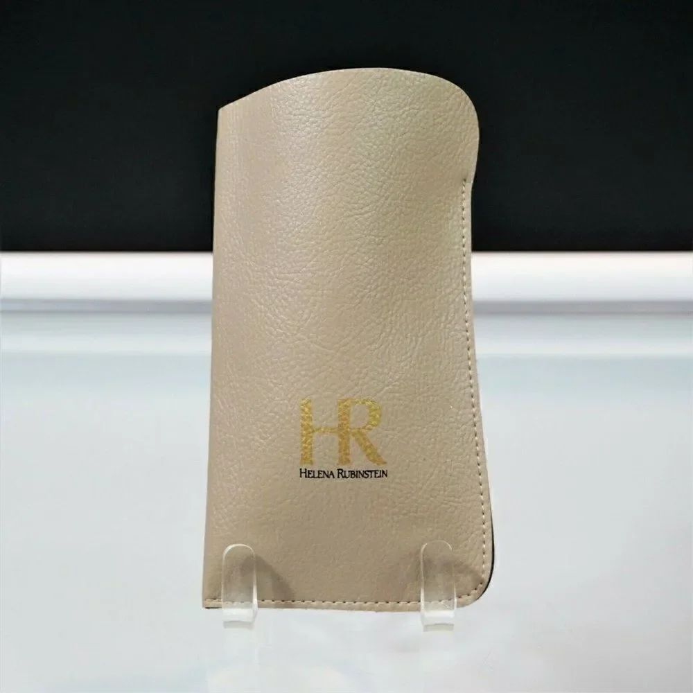 HR Helena Rubinstein Eyeglass Case Vintage 60s Made In France Soft Slip